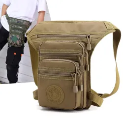 Petit sac tactique / militaire - avec ceinture / jambe / bandoulière - nylon