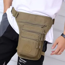 Petit sac tactique / militaire - avec ceinture / jambe / bandoulière - nylon