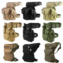 Drop leg bag - with waist / shoulder belt - waterproof - military / tactical typeBags