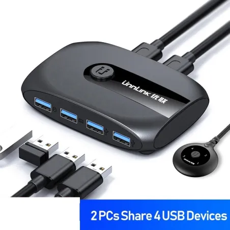 KVM switch - USB 2.0 / 3.0 - for Windows 10 / PC / keyboard / mouse / printer - sharing / pairingHDMI switchers