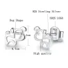 Small dog shaped earrings - 925 sterling silverEarrings