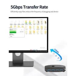 KVM switch - USB 2.0 / 3.0 - for Windows 10 / PC / keyboard / mouse / printer - sharing / pairingHDMI switchers