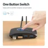 Commutateur KVM - USB 2.0 / 3.0 - pour Windows 10 / PC / clavier / souris / imprimante - partage / appairage