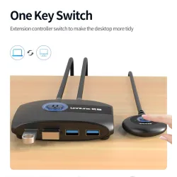 Commutateur KVM - USB 2.0 / 3.0 - pour Windows 10 / PC / clavier / souris / imprimante - partage / appairage