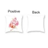Housse de coussin déco - avec flamant rose - 45*45cm