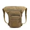 Petit sac tactique / militaire - avec ceinture / jambe / bandoulière - nylon