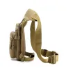 Petit sac tactique / militaire - avec ceinture / jambe / bandoulière - nylon