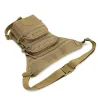 Petit sac tactique / militaire - avec ceinture / jambe / bandoulière - nylon