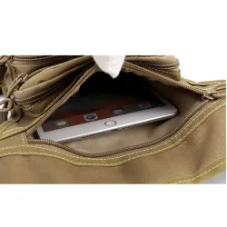 Petit sac tactique / militaire - avec ceinture / jambe / bandoulière - nylon