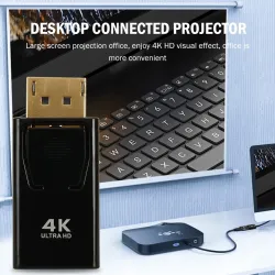 Convertisseur DP vers HDMI - adaptateur - 4K - pour PC / TV / projecteurs