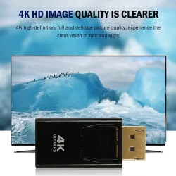 DP to HDMI converter - adapter - 4K - for PC / TV / projectorsSplitters
