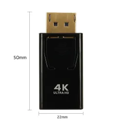 Convertisseur DP vers HDMI - adaptateur - 4K - pour PC / TV / projecteurs
