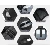 Sac à bandoulière pour ordinateur portable à la mode - sac à dos avec port de chargement USB - étanche