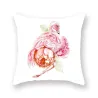 Housse de coussin déco - avec flamant rose - 45*45cm