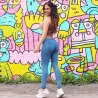 Jeans sexy - pantalon skinny - avec taille basse / push up