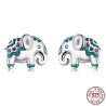 Stud earrings with mini elephantEarrings