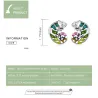 Delicate earrings with mini chameleon - 925 sterling silverEarrings
