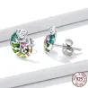 Delicate earrings with mini chameleon - 925 sterling silverEarrings