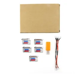 Eachine E011 - 3.7V - 260MAH - 30C battery / USB charger - 5 piecesBatteries