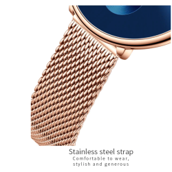 CRRJU - fashionable luxury watch - with mesh bracelet - waterproofWatches