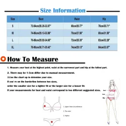 Ensemble de bikini sexy - avec des décorations métalliques rondes décoratives