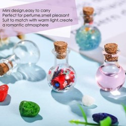 Mini bouteilles en verre - avec couvercle en liège - pour parfums - décorations de mariage - 10 pièces