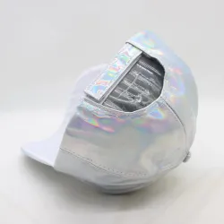Casquette de baseball arc-en-ciel - cuir verni - style hip-hop