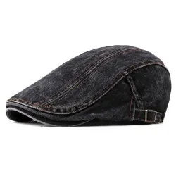 Casquette en jean classique - visière style bec de canard
