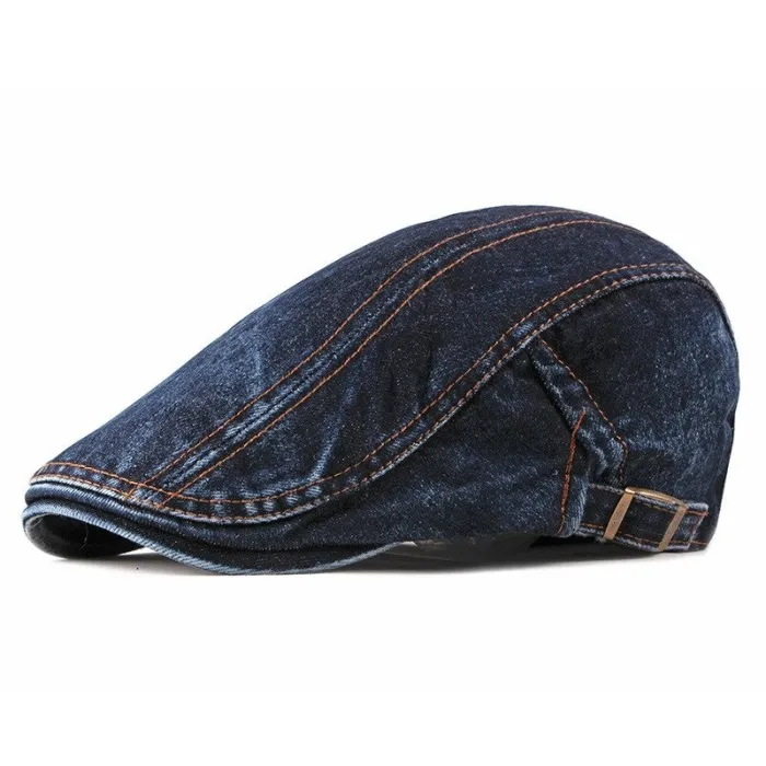 Casquette en jean classique - visière style bec de canard