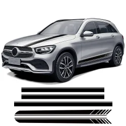 Style C63 - bandes latérales / de toit - autocollants de voiture - pour Mercedes Benz Classe GLC