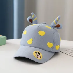 Casquette de baseball pour enfants - avec bande dessinée vache / cornes