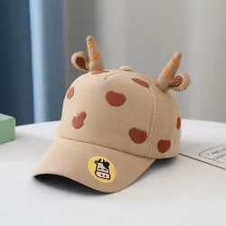 Casquette de baseball pour enfants - avec bande dessinée vache / cornes