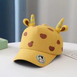 Casquette de baseball pour enfants - avec bande dessinée vache / cornes