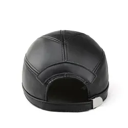 Fashionable vintage baseball cap - genuine leather - unisexHats & Caps