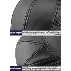 Fashionable vintage baseball cap - genuine leather - unisexHats & Caps