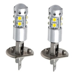 Ampoule de phare de voiture - H1 - 6000K - 80W - LED COB - 2 pièces