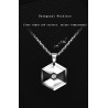 Hexagonal pendant with crystal - tungsten necklaceNecklaces