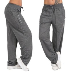 Pantalon long ample classique - avec poches / cordons de serrage