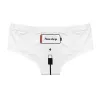 Culotte sexy - sans coutures - taille basse - inscription Please Charge