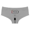 Culotte sexy - sans coutures - taille basse - inscription Please Charge