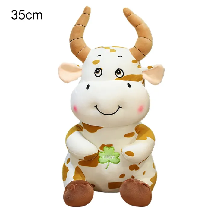 Jouet en peluche en forme de vache de dessin animé