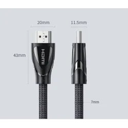 Ugreen - Câble HDMI 2.1 - 8K/60Hz / 4K/120Hz - 48Gbps - HDR10 / HDCP2.2