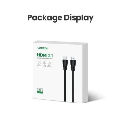 Ugreen - Câble HDMI 2.1 - 8K/60Hz / 4K/120Hz - 48Gbps - HDR10 / HDCP2.2