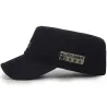 Fashionable flat cap - military style - five pointed star - U.S Air Force letteringHats & Caps