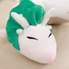 Oreiller en forme de dragon blanc / vert - peluche