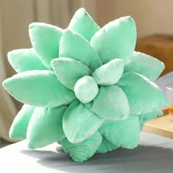 Oreiller décoratif en peluche - cactus succulent