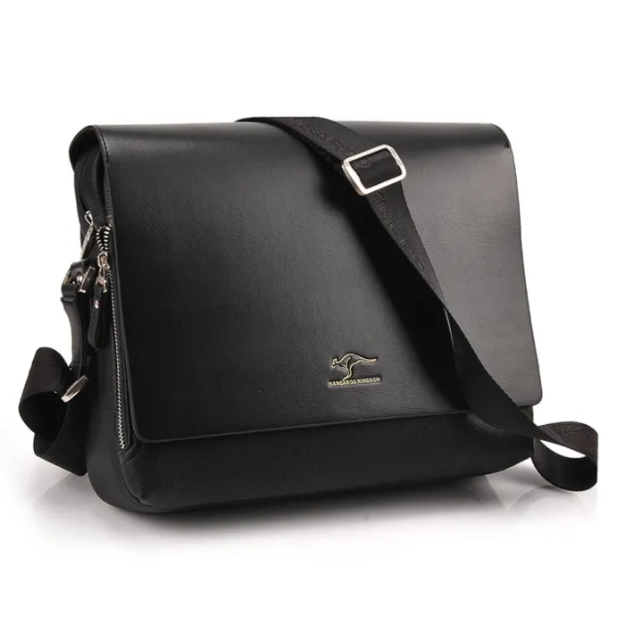 Kangaroo - leather shoulder bag - wide - 31 * 24 * 8cmBags