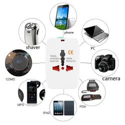 Adaptateur de prise de voyage universel - UK/US/AU/EU