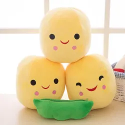 Jouet en forme de pois avec boules - étui à crayons en peluche