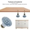 Boutons en céramique de meubles vintage - poignées - pour armoires / tiroirs - 10 pièces